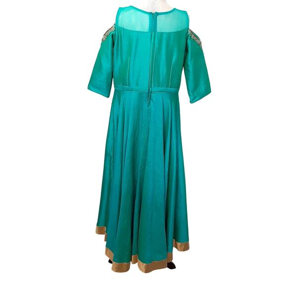 For Kids Indian Dress Disney Princess Jasmine Play Dress Beaded Girls 12/14 Gown - Picture 2 of 16